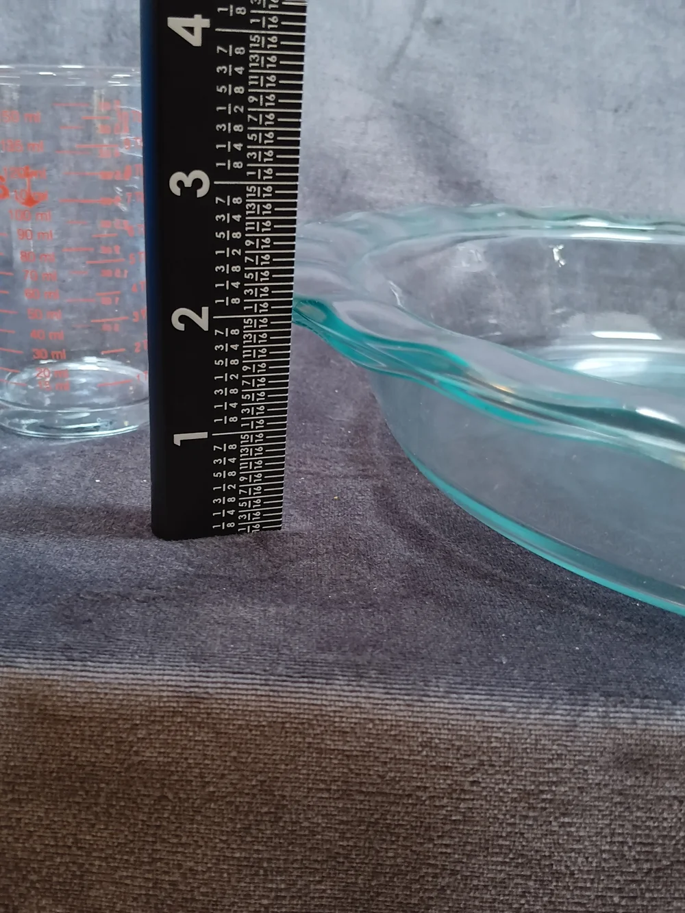 Brides Starter Kit Pyrex Deep Dish Pie Plate-And A Handy Liquid Measure